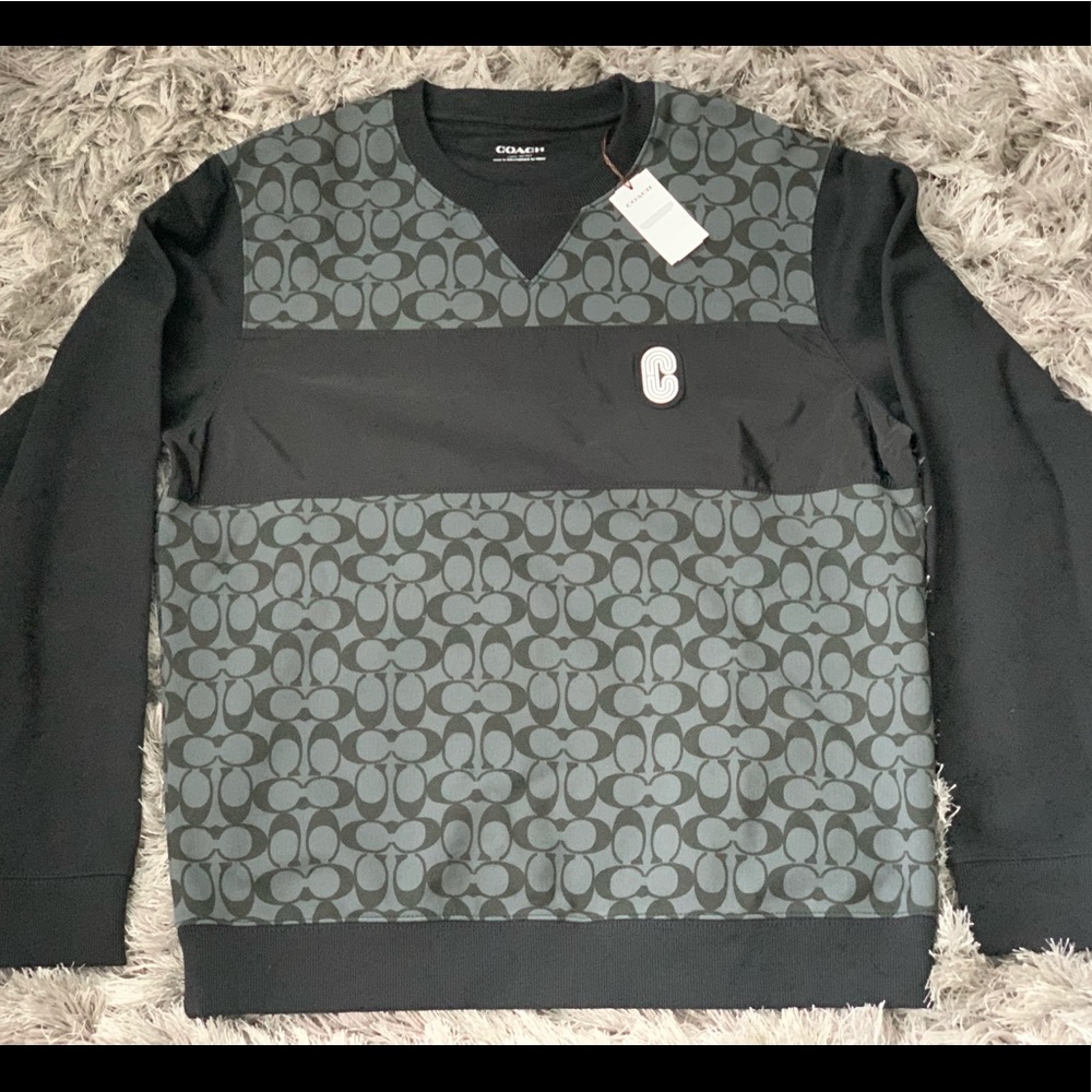 Coach Men’s Signature Crewneck Sweatshirt (Michael B Jordan)